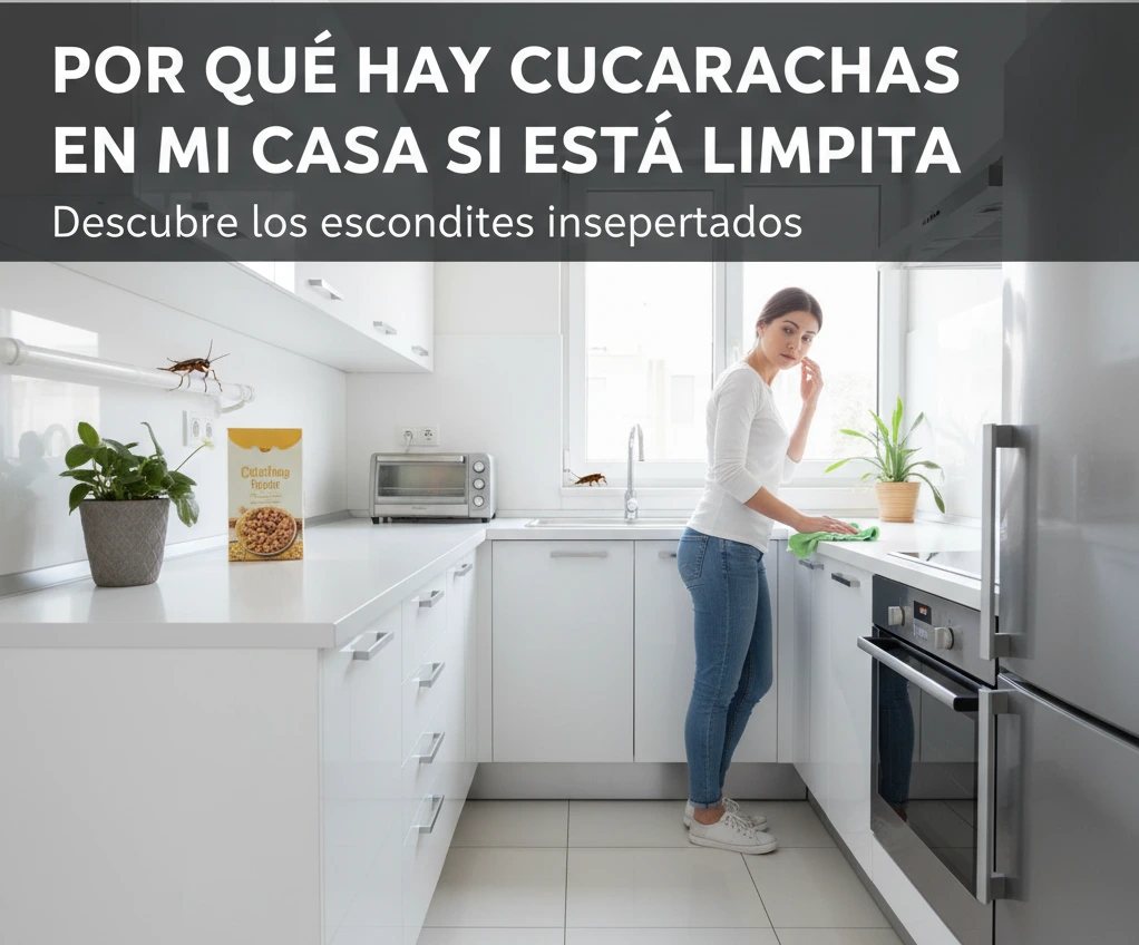Por qué hay cucarachas en mi casa si está limpia