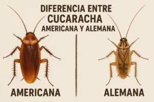 Diferencia entre cucaracha americana y alemana
