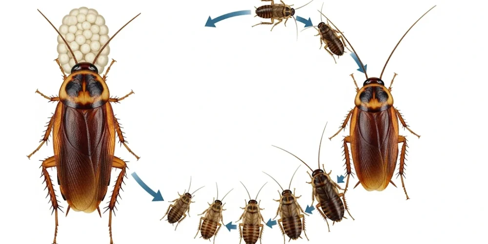 Ciclo de vida de la cucaracha alemana
